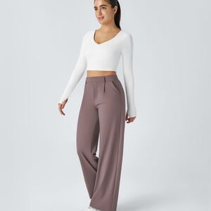 Women's Wide-Leg purple sandalwood Pants